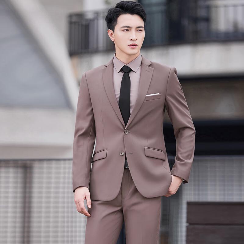 Tluoman Wrinkle-Resistant Business Suit Set