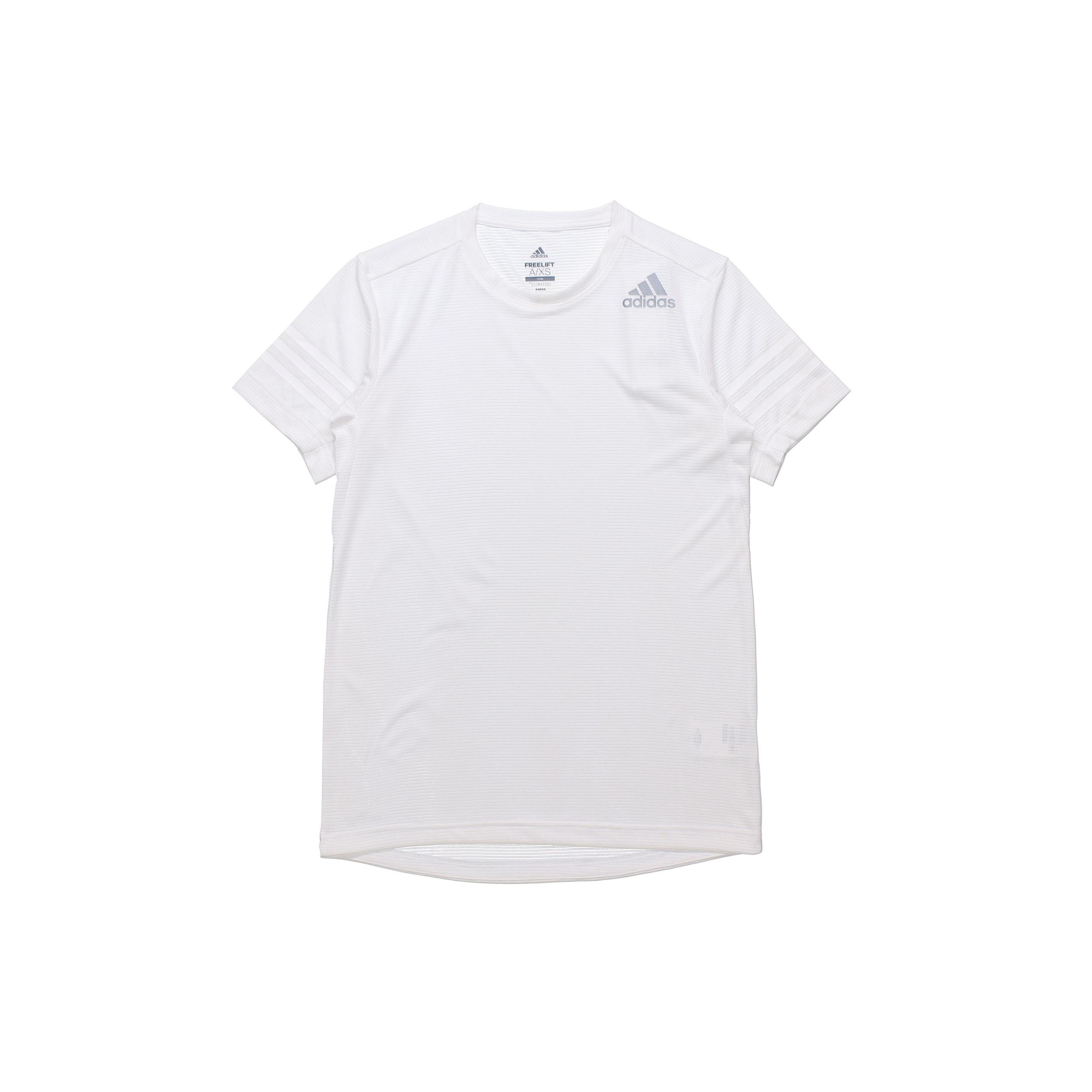 adidas Sports Gym Round Neck Short Sleeve White Men s CW3928 S