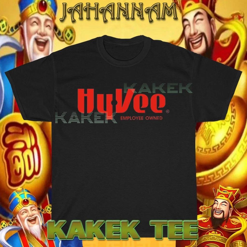 New Shirt Hy-Vee Grocery Market Logo American T shirt Funny Size S to 5XL