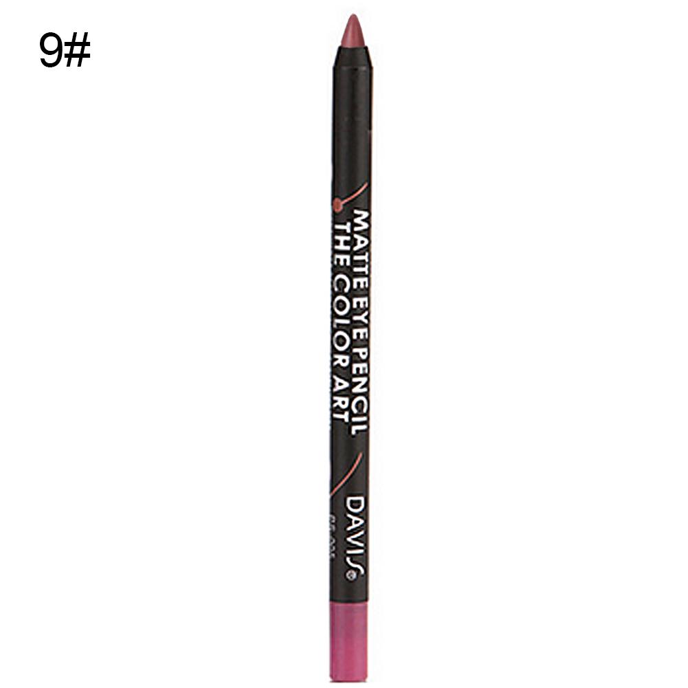 Puntos Vanntett Langvarig 12 Farger Leppestift Blyant Silkematt Lip Liner Kosmetisk