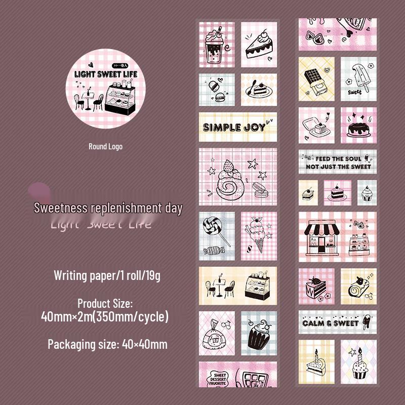 Ketchup Theme Daily Art Journal DIY Sticker Set