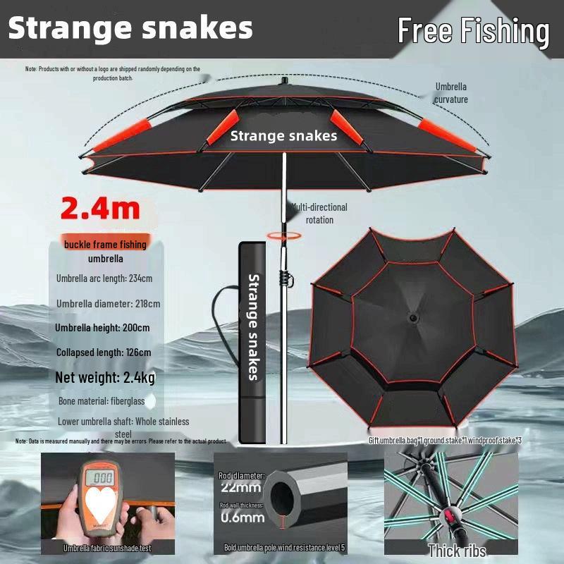 Universal Heavy-Duty Outdoor Fishing Umbrella – Large, Thickened Sunshade & Rain Protection