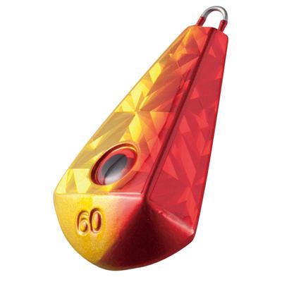 Hayabusa Eye Fishing Sinker, Rudder Type, No. 60-3, Akakin