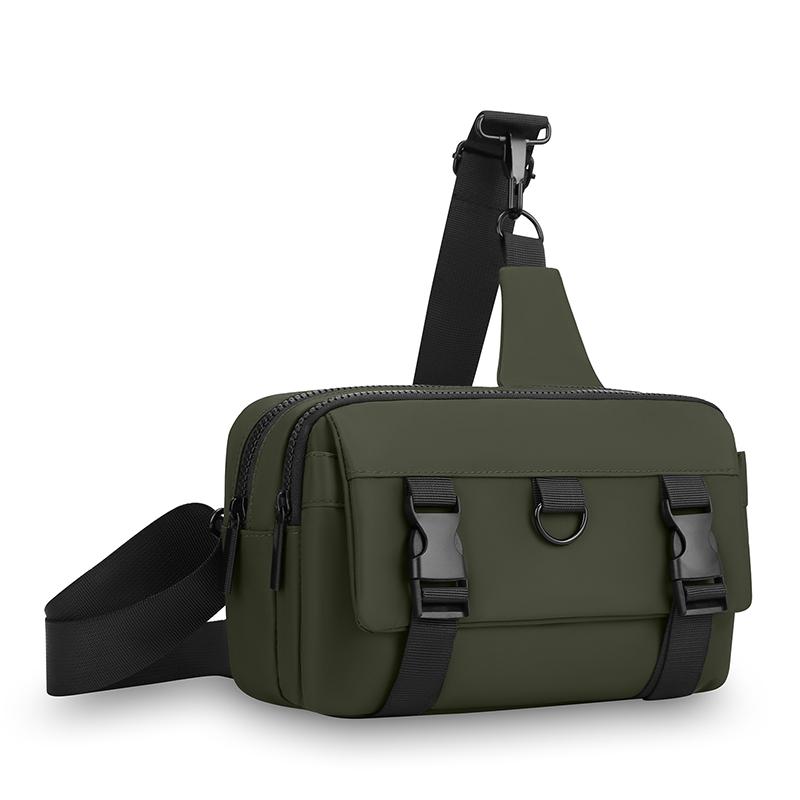 Nylon Crossbody Bag for Men Multiple Pockets