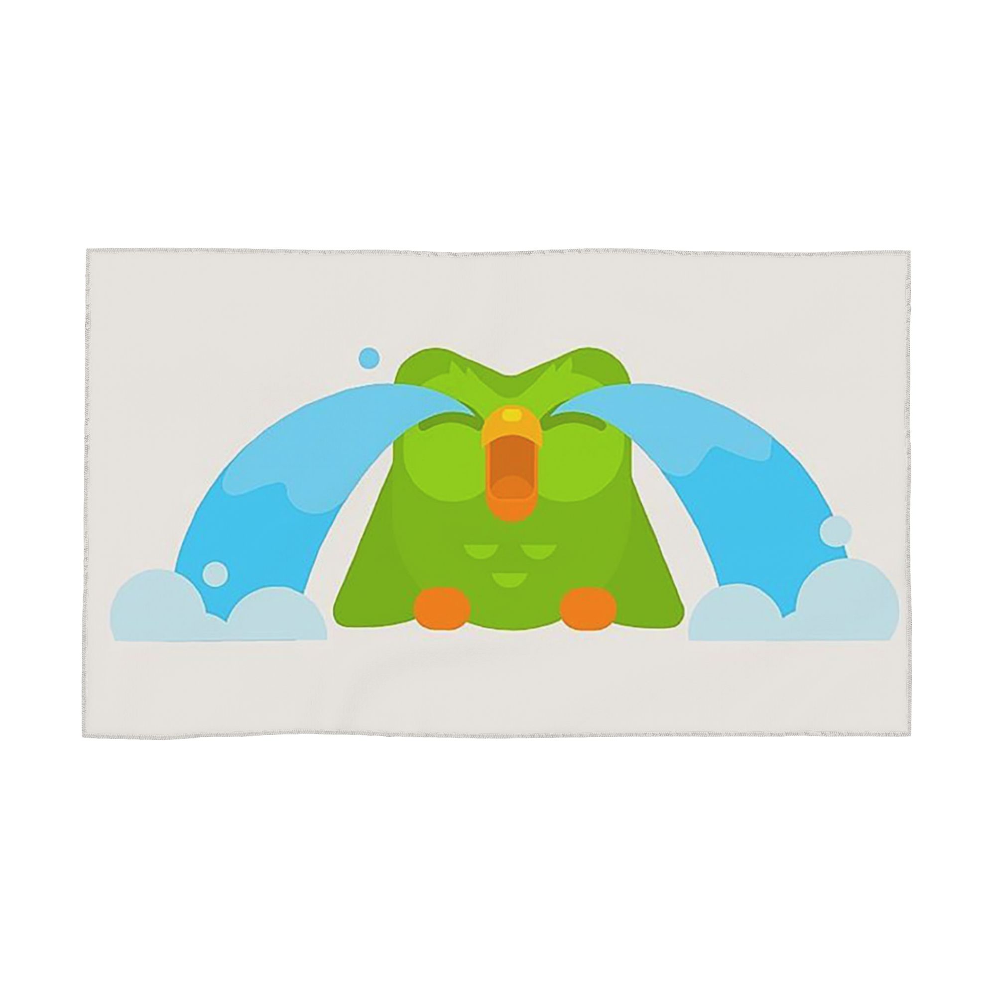 

Duolingo Owl Duo Soft Face Towel Quick Dry Pool Bath Cotton Towels Breathable W30*H60(CM)