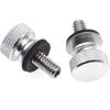 1/4" 20 Aluminium Billet Thread Seat Bolt Screw Fit for Harley | Fit Davidson 1986-2025 (Pack of 2), Motorbike Seat-Bolts Chrome