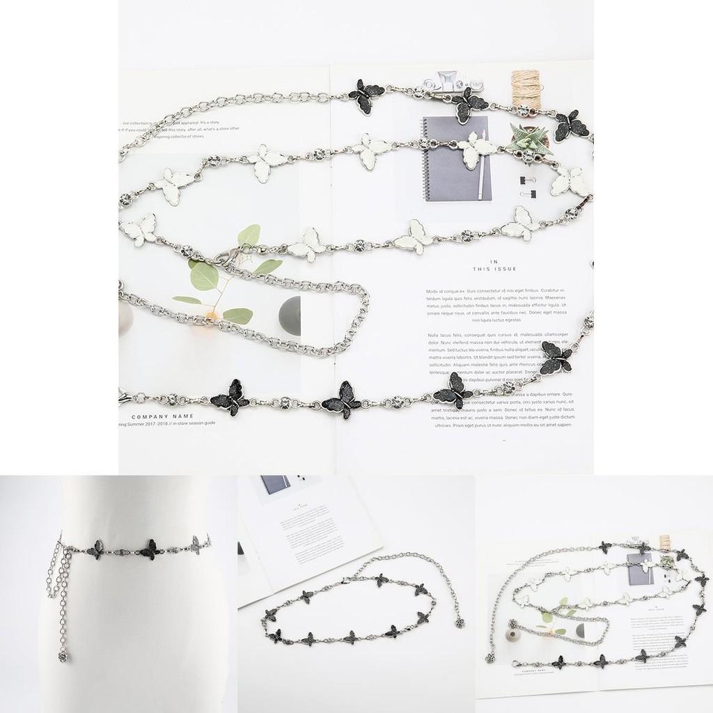Fashion Metal Butterfly Design Women Waist Chain For Spring And Summer Outfits