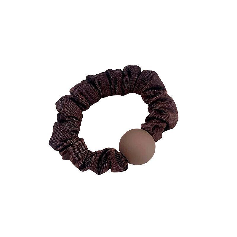 Premium Mattes Minimalistisches Dünndarm Scrunchie: Haltbarer elastischer Haargummi für Damen-Pferdeschwänze