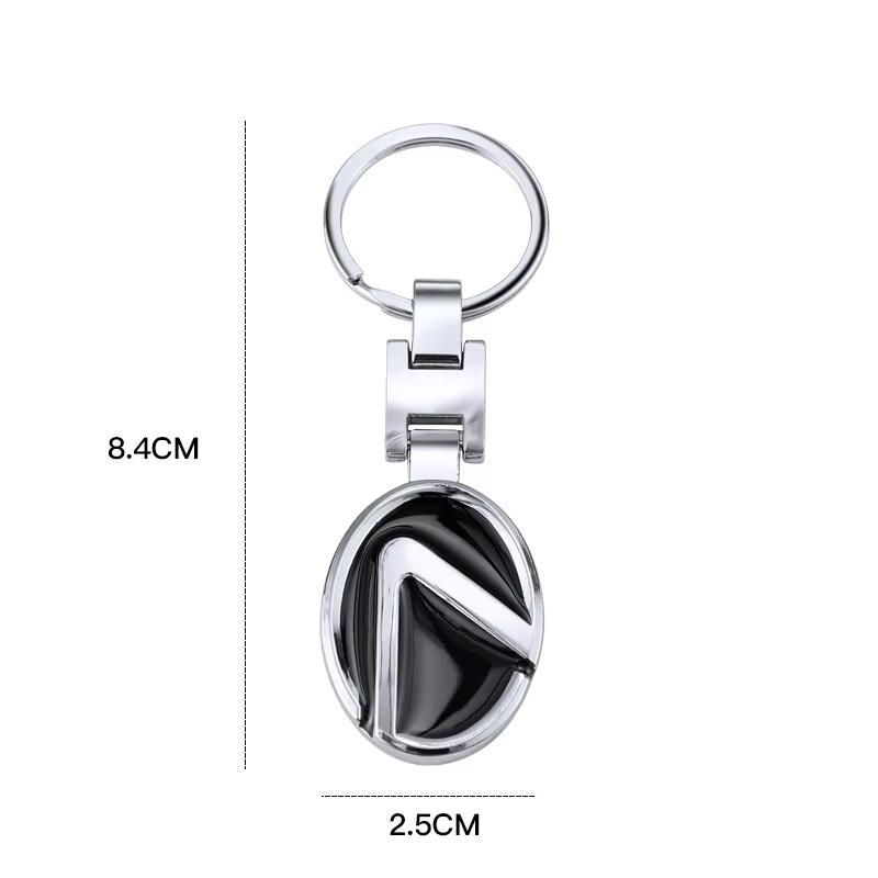1Pc Car Key Chain Keyring Pendant Metal Keychain Holder Accessories For Lexus RX 300 IS 250 300 GX 400 460 UX 200 NX LX GS ES SC