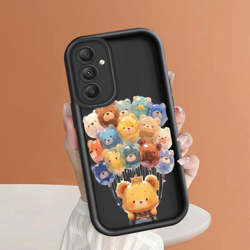 Weiches Silikon-Telefongehäuse mit quadratischem Leiterdruckmuster, vollständige Abdeckung, Kamera, stoßfestes Schutzgummigehäuse für Samsung