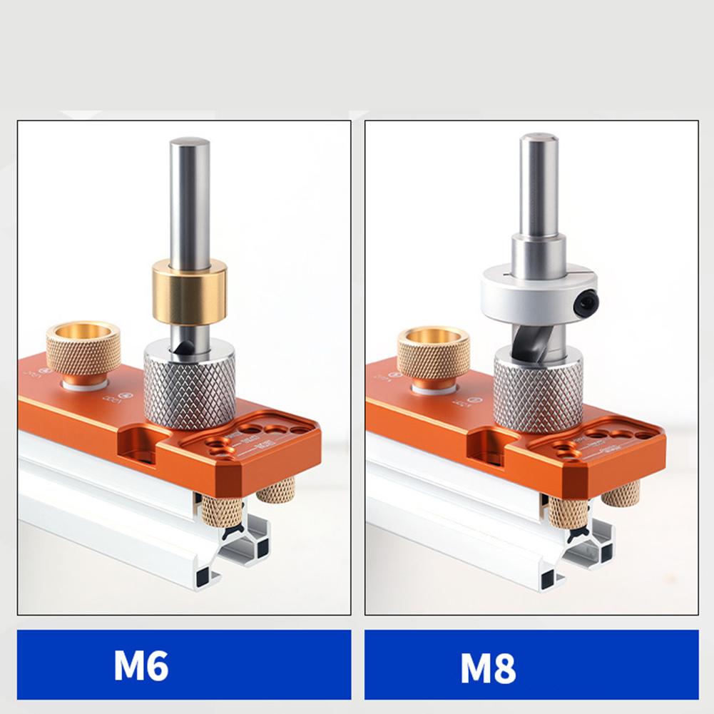 Aluminum Profile Drilling Guide Tool M8/M6 Step Drill Bit For 20/30/40 Series Drilling Locator Punching Tool Woodworking Tool