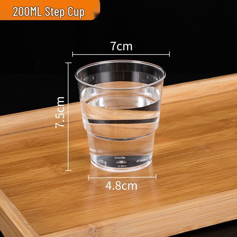 JingJingRS 200ml Clear Rigid Disposable Plastic Cups