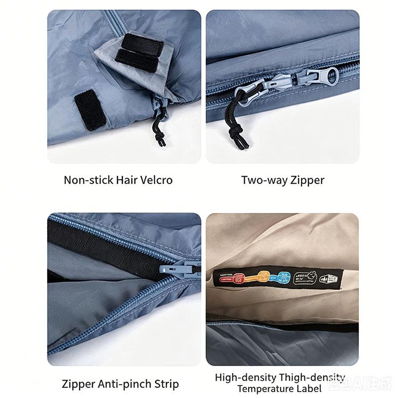 Ultralight Outdoor Camping Compact Adult Sleeping Bag Travel Washable Down Cotton Insulation Dirt-Resistant Portable Waterproof
