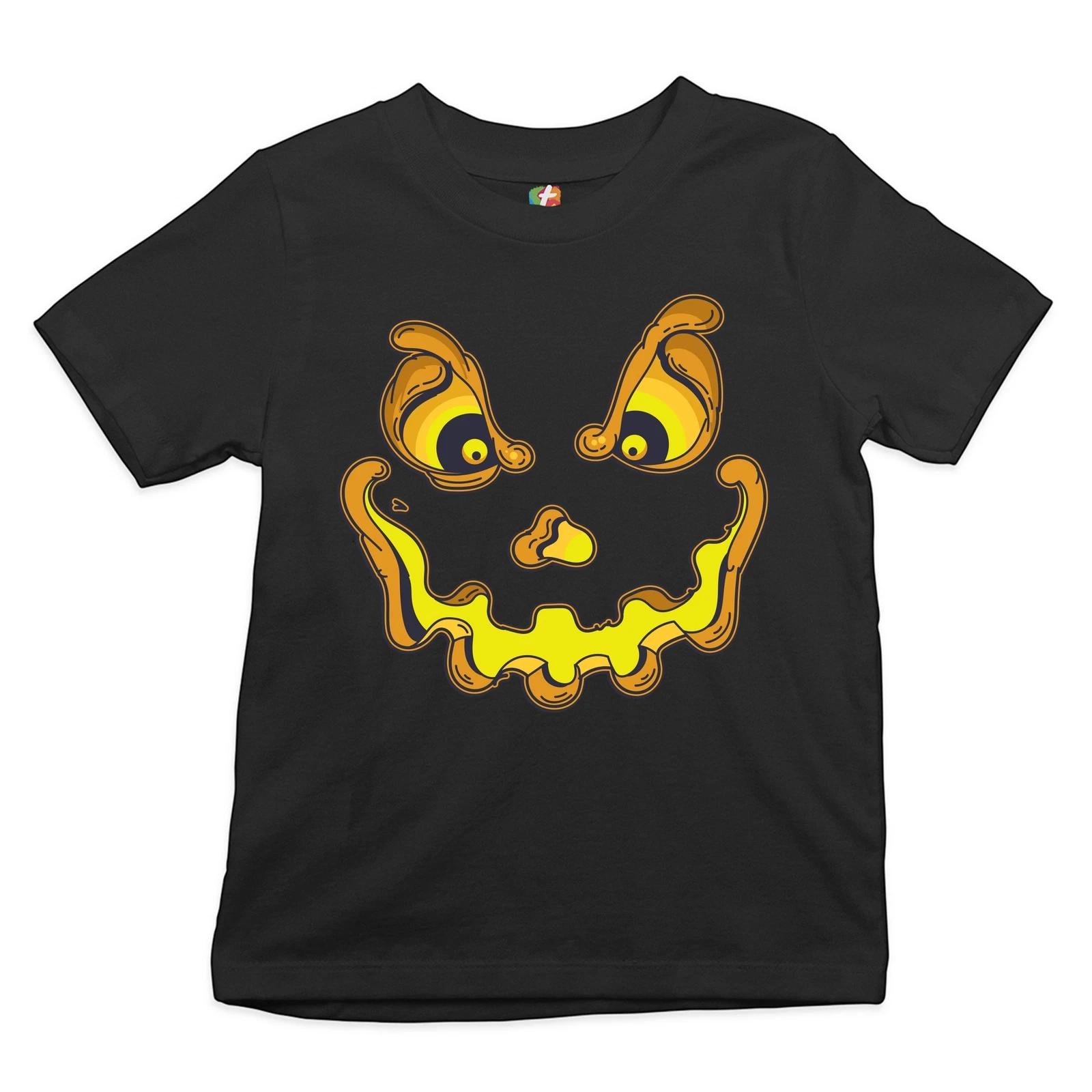 

Jack-O-Lantern Pumpkin Face Youth kids boys T-Shirt Trick-or-Treat Halloween Kids 110