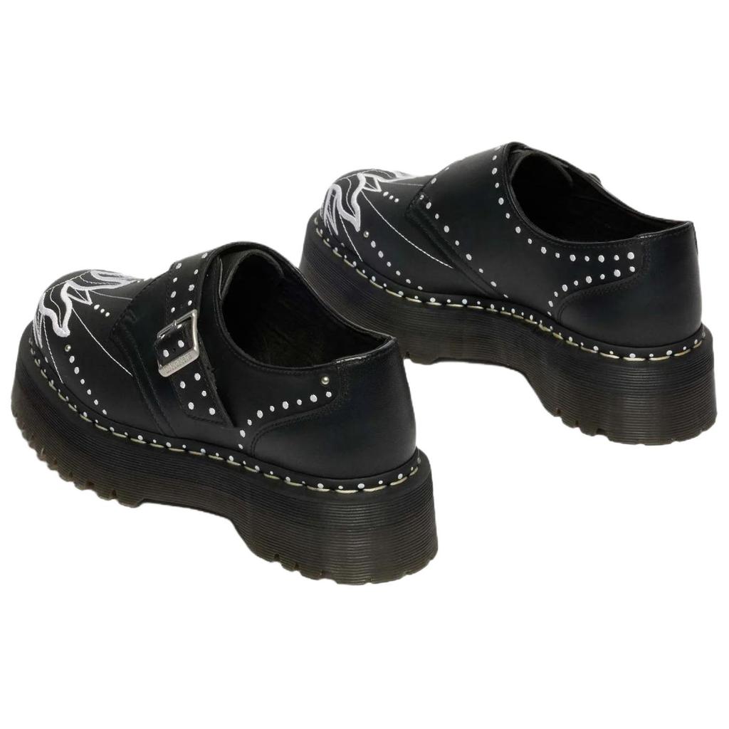 DR. Martens Monk Quad Solar Flare Leder Freizeitschuhe Unisex Schuhe Schwarz 41811001