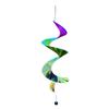 Colorful Wind Strips Outdoor Hanging Decorations Rotating Sequins Rainbow Spiral Wind Spinner Plastic Material Windmill Decor