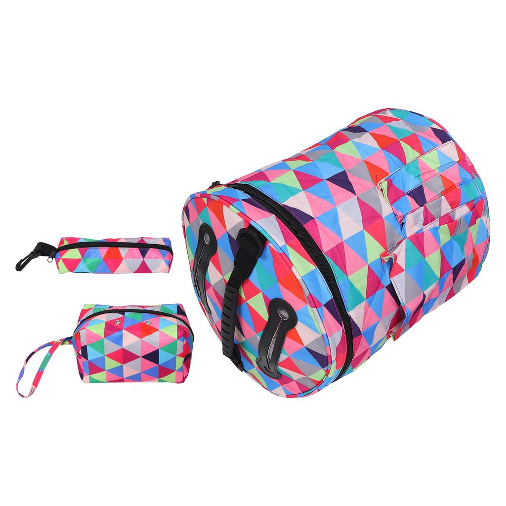 Yarn Storage Bag Colorful Oxford Fabric with Pencil Case for Knitting Organization
