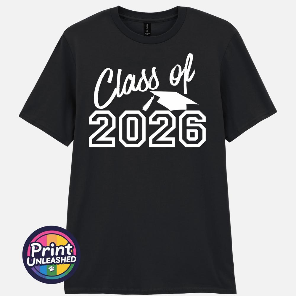 Class of 2026 TShirt Graduation Gift Leavers Tee Graduate School College Top