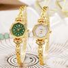 Women Bracelet Quartz Watch Polygon Roman Dial Wristwatch