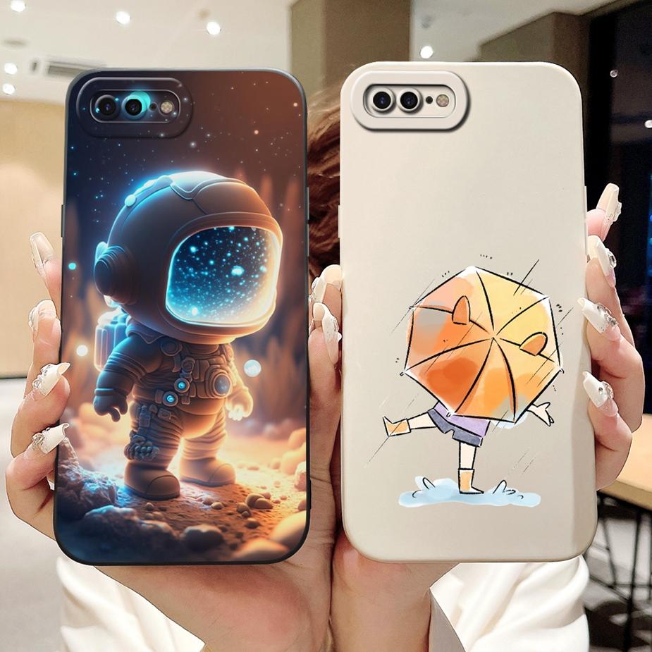 For Apple iPhone 7 Plus Case iPhone8 Plus Luxury Candy Painted Cover Shockproof Phone Case For iPhone 8 iPhone7 Plus Soft Fundas