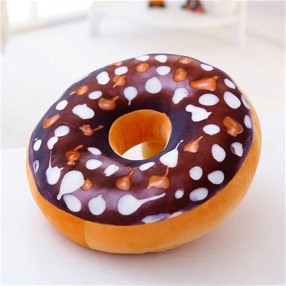 Pillow  Cover Chocolates Donut Sofa Donut Plush Toy Seat Cushion Pillow Doughnut Donut Stuffed Toys