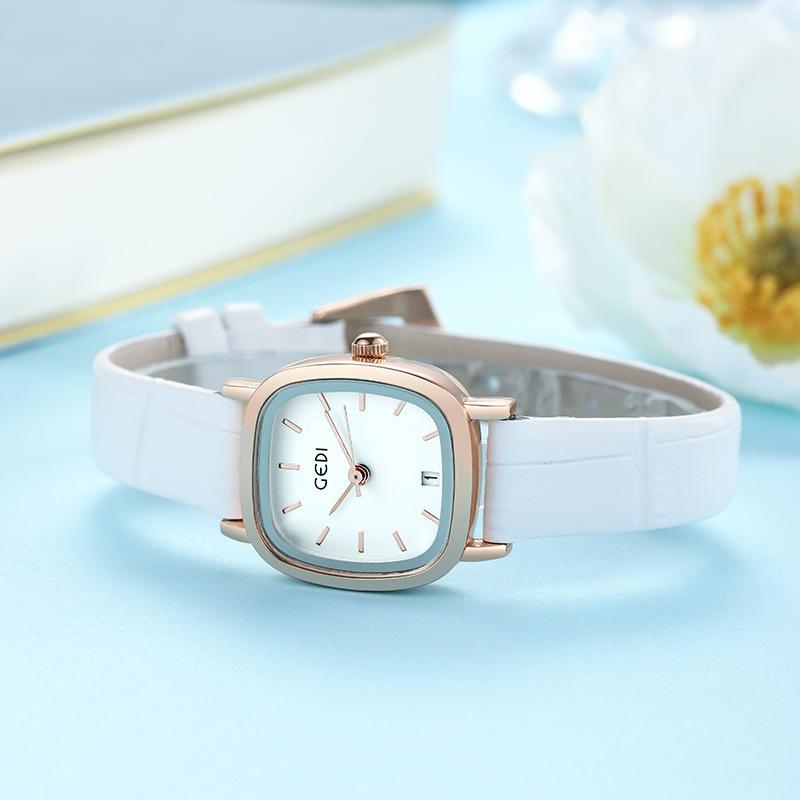 Watch Belt, Simple Temperament, Light Luxury, Small And Exquisite Women'S Square Watch, Support