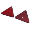 2pcs Red Triangle Reflectors High Visibility Trailer Safety Reflectors for Mailbox Trucks Boats SUV