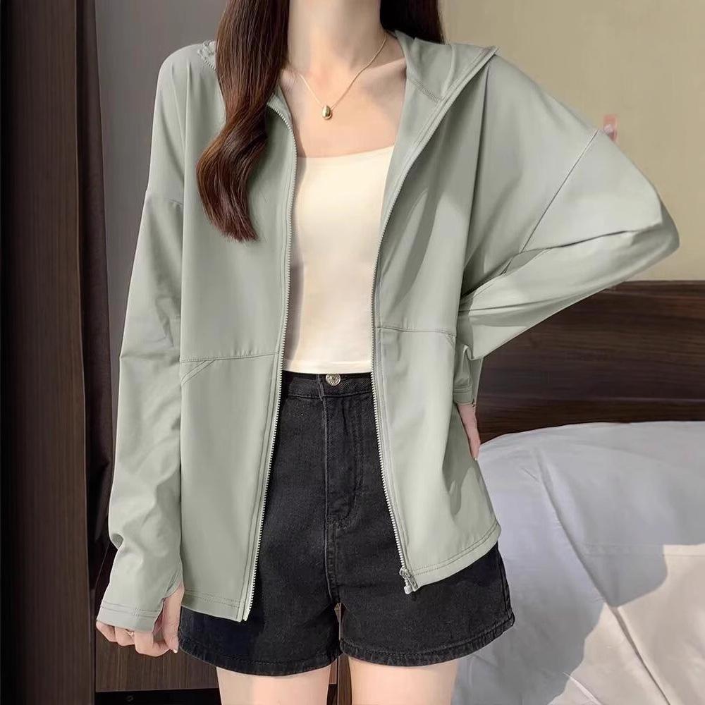 Sommer Eis Seide Sonnenschutz Hoodie für Outdoor Radfahren