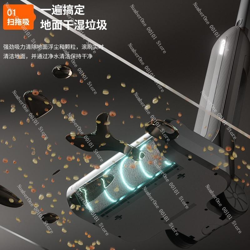 Best-selling Floor Scrubber, Smart Suction and Mopping All-in-one Machine, Wireless High-suction Automatic Cleaning Mop