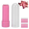 10pz Tubetto Rossetto 9mm Ricaricabile Carino Fai da Te Vuoto Contenitore Burrocacao con Tappo Ermetico Rosa Chiaro