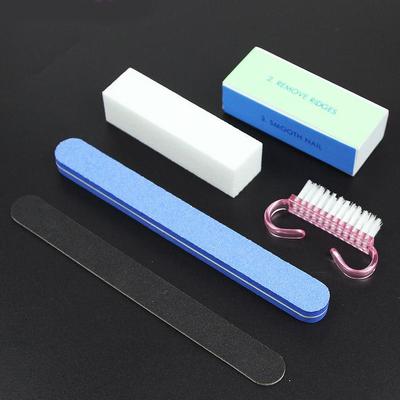 5pcs Nail Files Nail Buffer Nail Art Sanding Polishing Nail Cleaning Brush Manicure Tool
