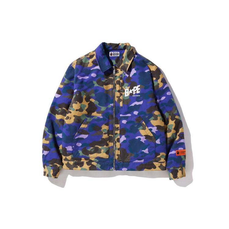 Bape X Heron Preston Mix 1st Camo Duck Trucker Jacket 1I23-141-902