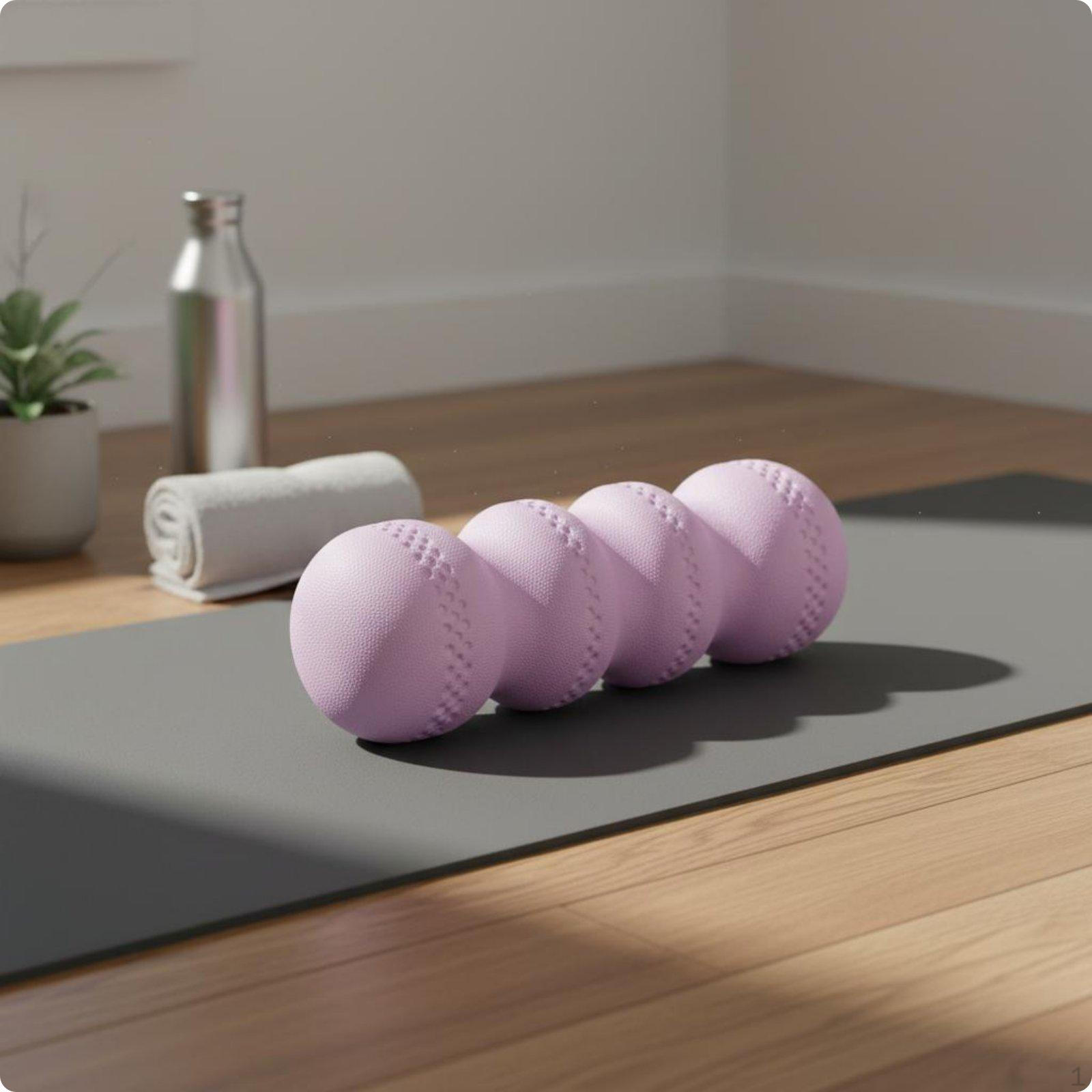 Peanut Massage Roller Muscle Relief Foam Myofascial Release Double Ball for