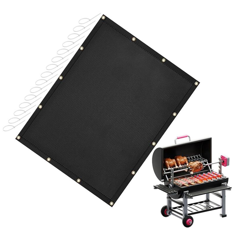 A95I-Heat Shield For Wall -Behind Grill Heat Shield Deck & Fence Protector From Grill Heat Damage чёрный