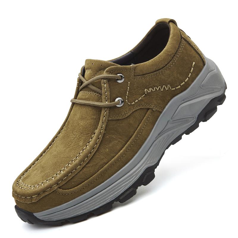 Fashion Lace Up Hiking Footwear Retro Style Casual Shoe Men Luxury Brand Hiking Shoes Comfort Walking Shoes Classic Outdoor Sneakers