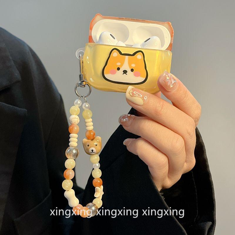 Fun and Cute Cartoon Corgi for Apple Bluetooth Airpodspro2 Protective Case Airpods4 Earphone Case 3 Generation