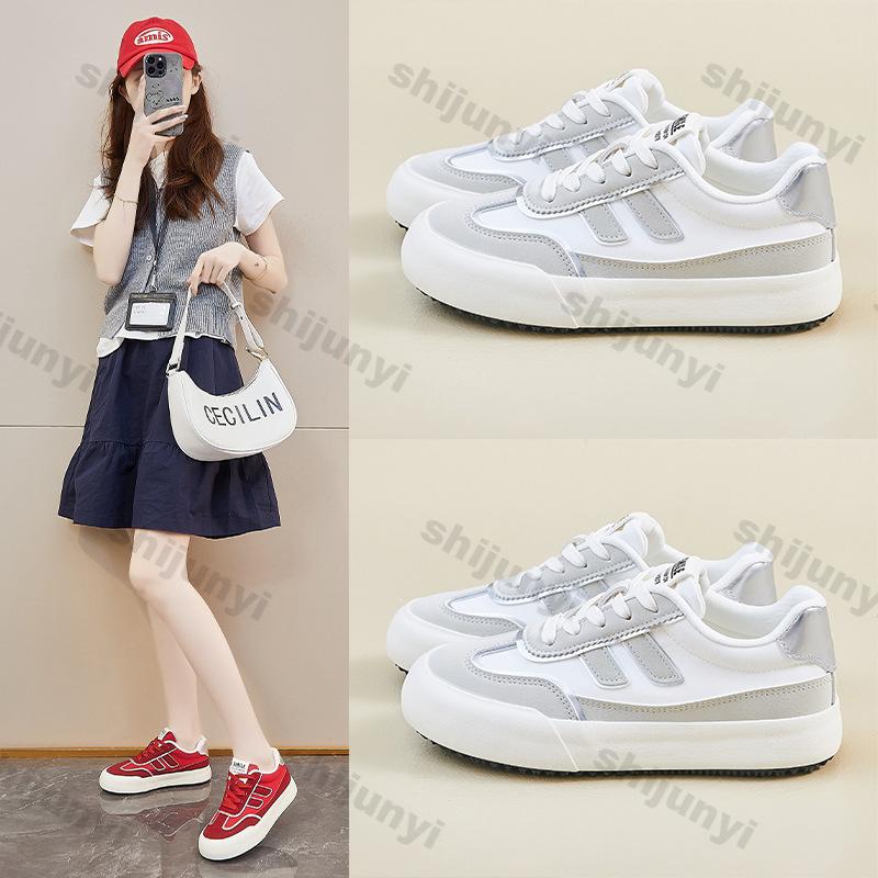 Women Shoes 2025 Spring Autumn New Breathable Non Slip Platform Sneakers Comfortable Height Increase Lace-up Casual Shoe