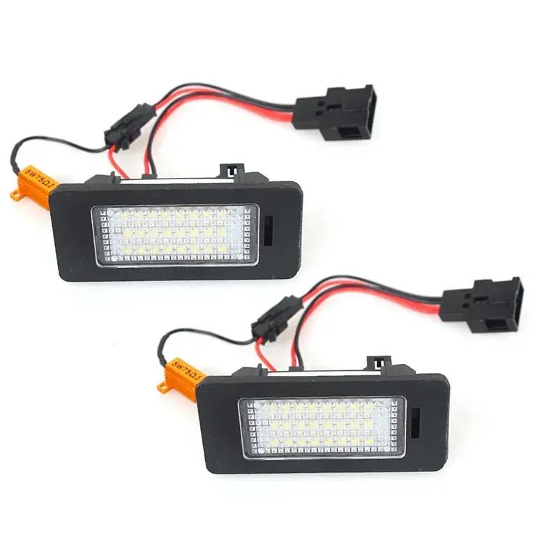 A Pair of LED License Plate Lights Auto Led Signal Lamp Fit For SKODA Octavia 3 /For Superb B6 /For Rapid /For Yeti /For Fabia
