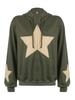 Amerikanisches 3D-gedrucktes Herren-Herbst-Japanstoff-Samt große Größe Nische vielseitiges Kapuzenoberteil Sternenprint Pullover