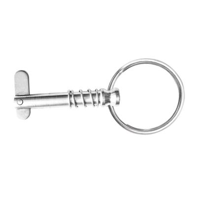 Boat Quick Release Spring Pin & 1/4" Pull Ring For Yacht/Canoe Bimini Top Deck Hinge/Jaw Slide Clam 316 Stainless Steel