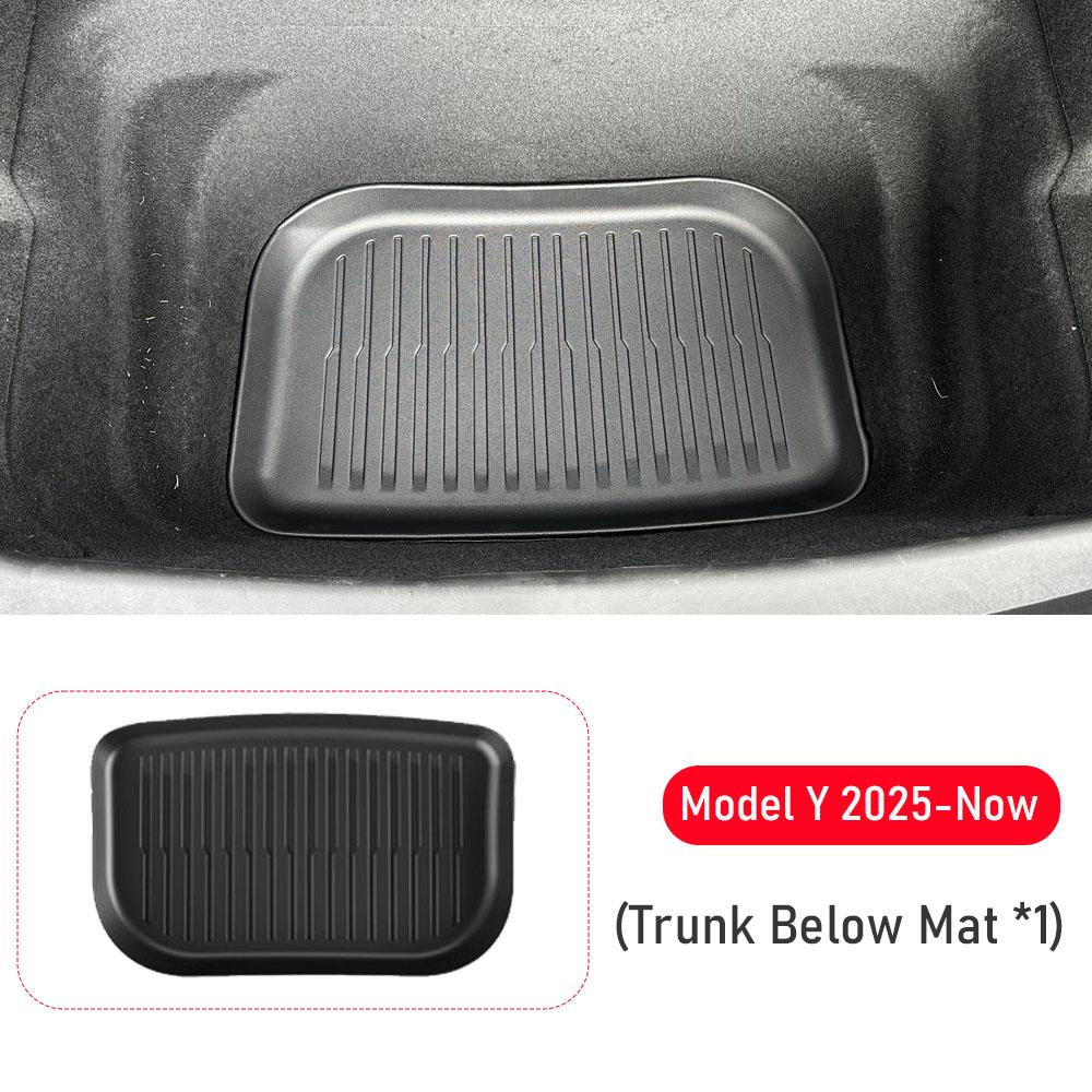For 2025 2026 Tesla Model Y Juniper Trunk Mats Rear Seat Backrest Cover Protective Pad Frunk Cargo Liners Kick Pads Accessories