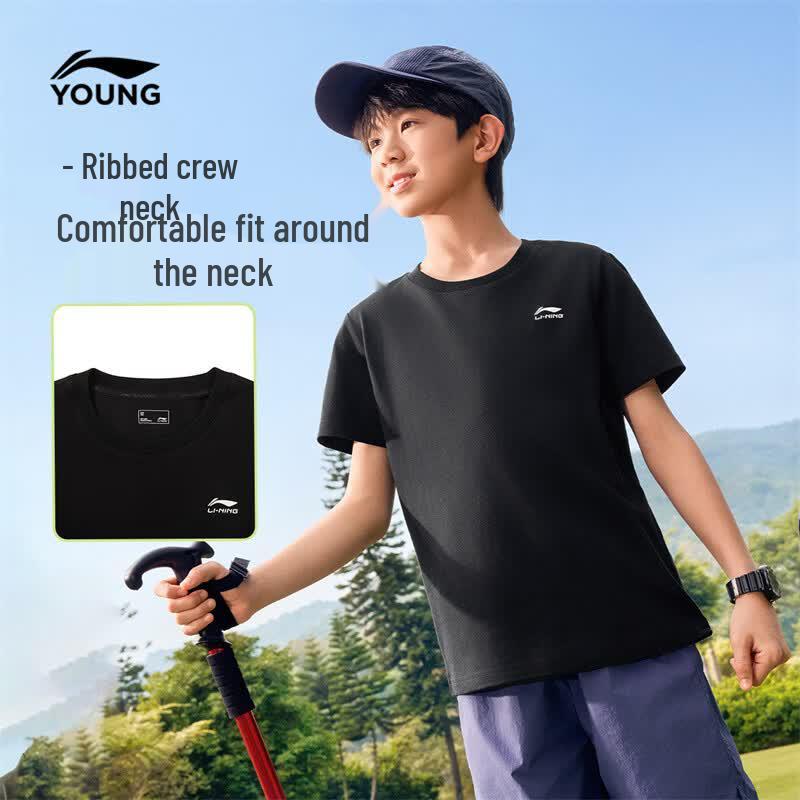 LI-NING Kids  Soft & Breathable Short Sleeve T-Shirt Set 110/56