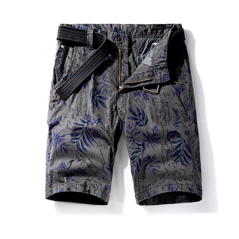 

Men s Trendy Patterned Workwear Shorts: Fashionable & Versatile Summer Style 32 темно-сірий