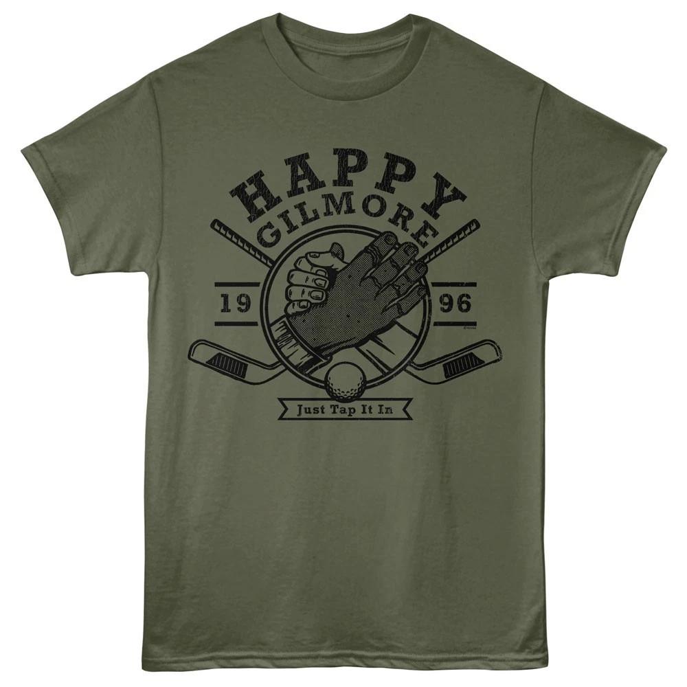 Happy Gilmore Movie 1996 Just Tap It In Chubbs & Happy Hand Shake Men s T-Shirt M