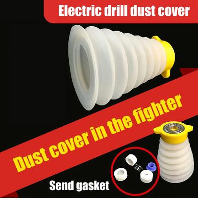 Drill Dust Cover Collector Scalable Rubber Dustproof Dust Bowl Device Power Tool Utility Accessories for Electric Hammer