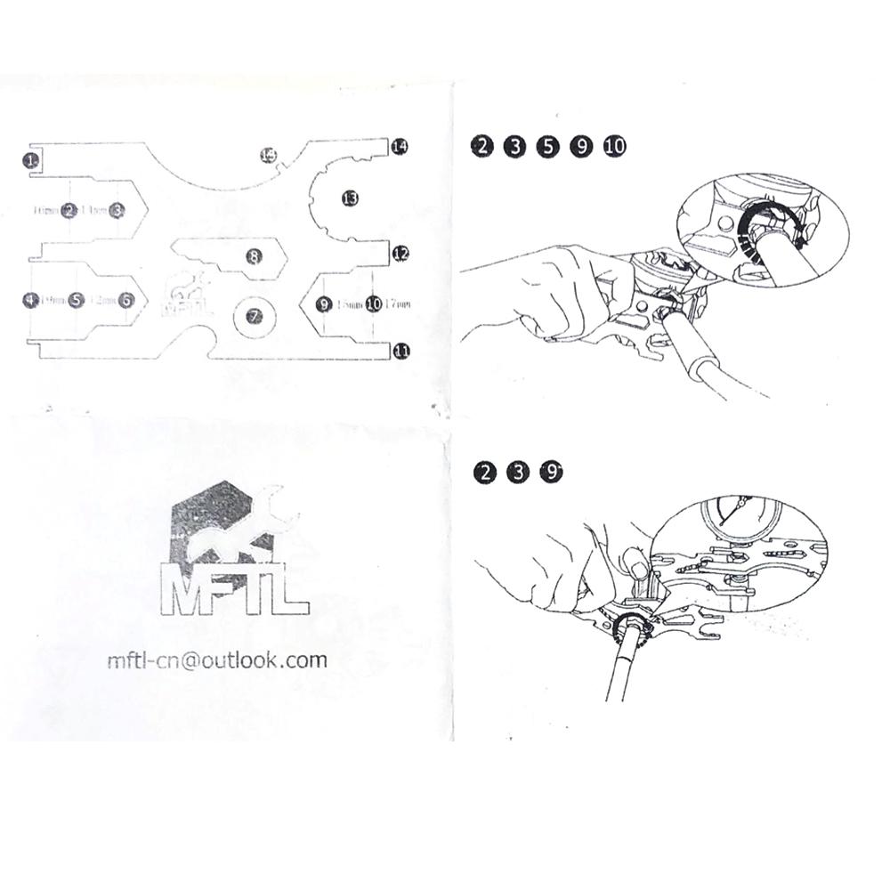 Wielofunkcyjne narzędzie do nurkowania ze stali nierdzewnej, zestaw kart kredytowych, sprzęt do nurkowania, narzędzie do regulacji