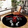 1ks Death Note, Light Yagami Kulatá podložka pod židli Koberec - Protiskluzová podložka na podlahu do kanceláře, ložnice, Ideální domácí dekorace Vánoční dárek p0811470