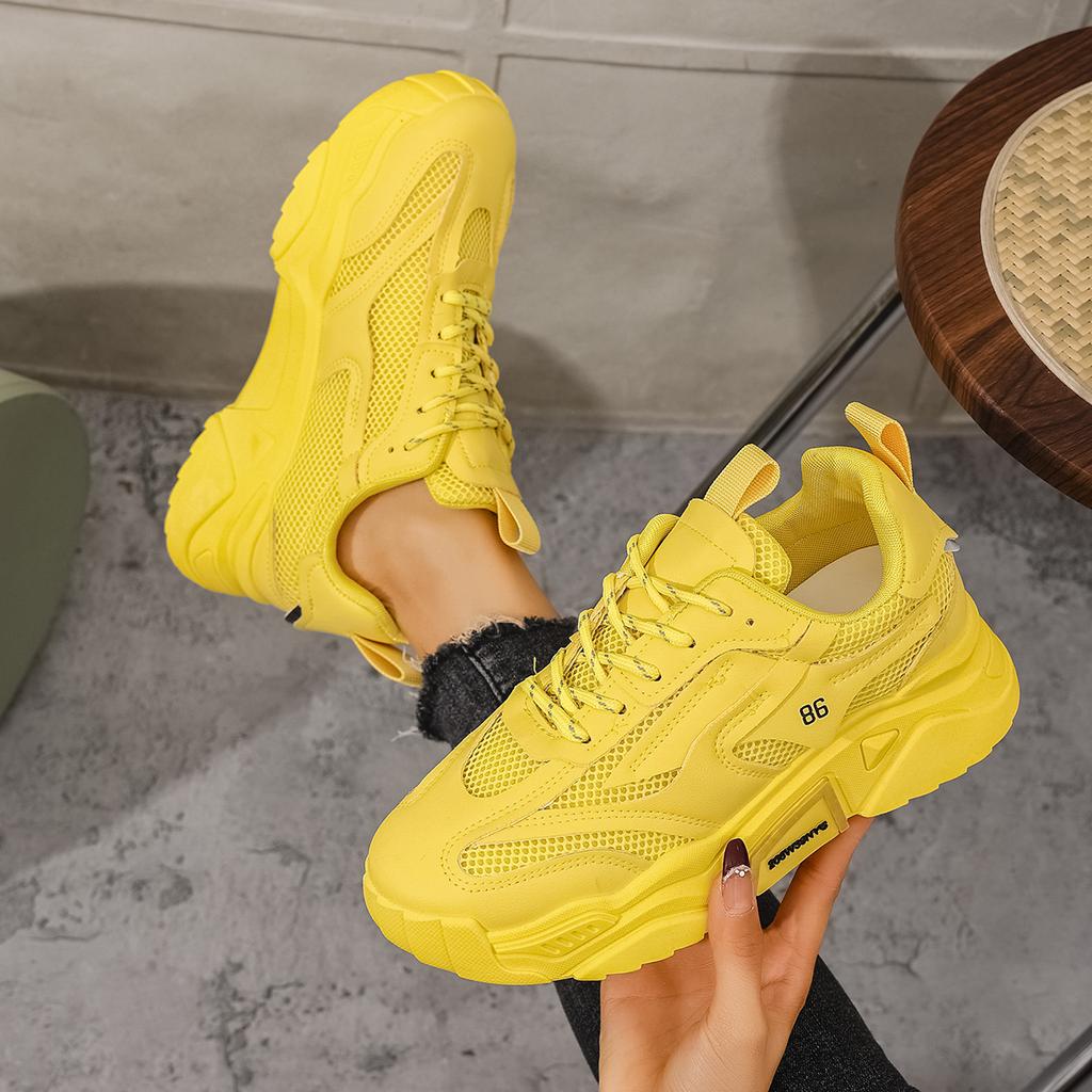 Fashion Women Trend Lace Up Casual Sneakers 2024 New Women Fashion Platform Designer Shoes Outdoor Comfortable Sneakers Zapatos De Mujer