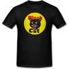 Black Cat Fireworks Black Men T-Shirt (X-Large)