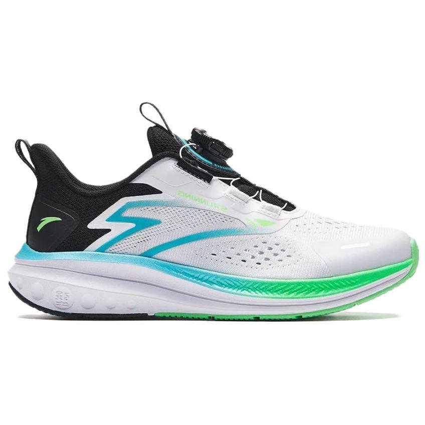 Anta Hailang Lite Comfortable Racing Shock Absorption Wear-Resistant Low-Top Casual Running Shoes Men Sneaker White Black 112325568S-2